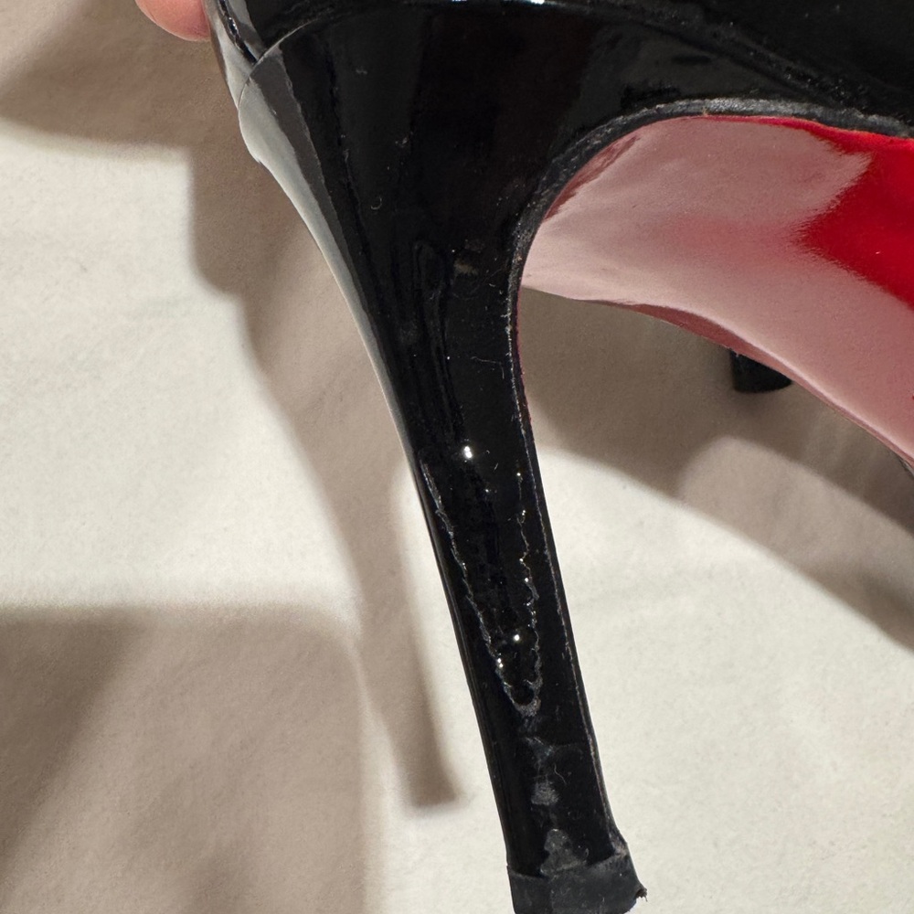 Christian Louboutin Patent Leather Black Heels- Size 39 - Picture 5 of 10
